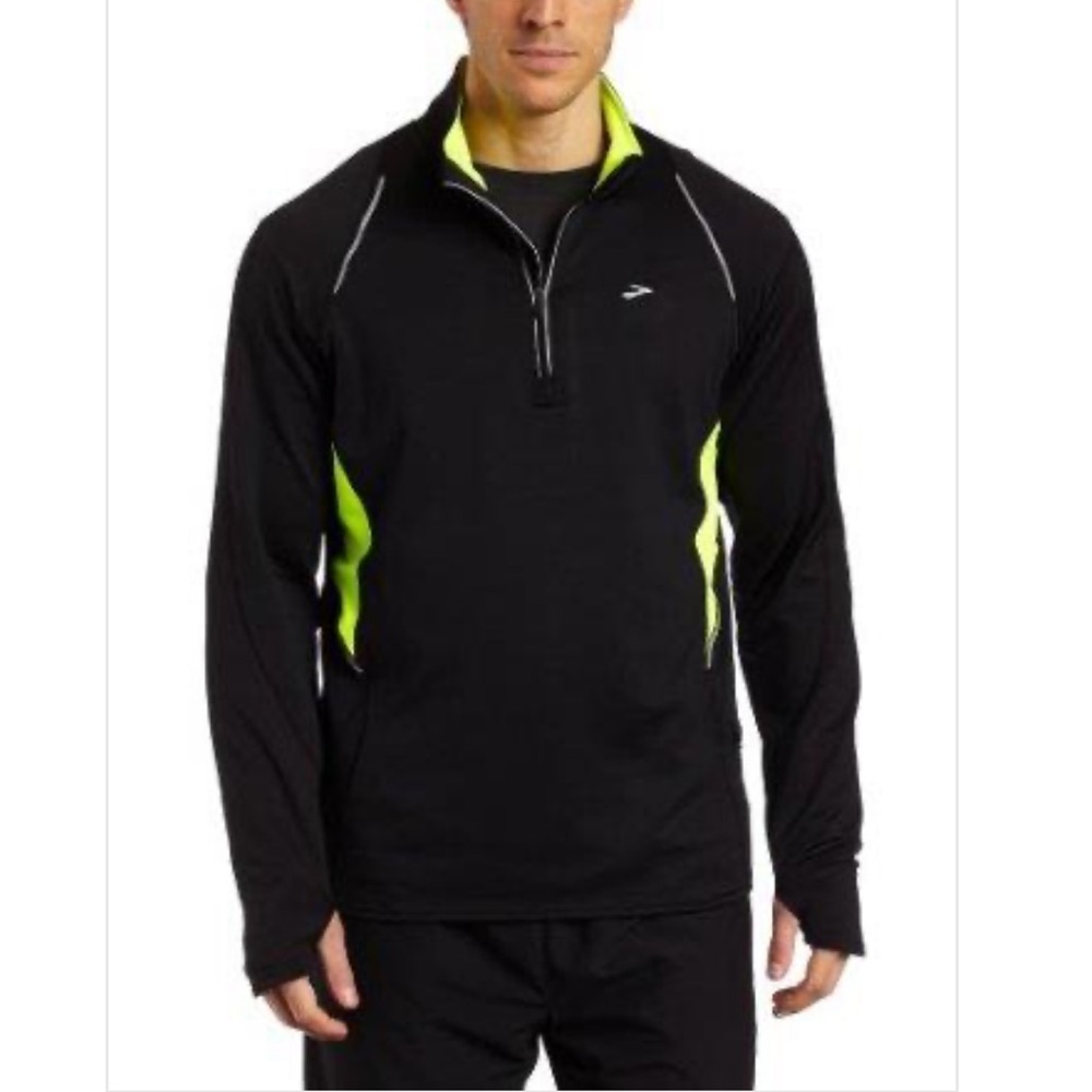 Brooks Men's Nightlife Infiniti 1/2 Zip Running Jacket